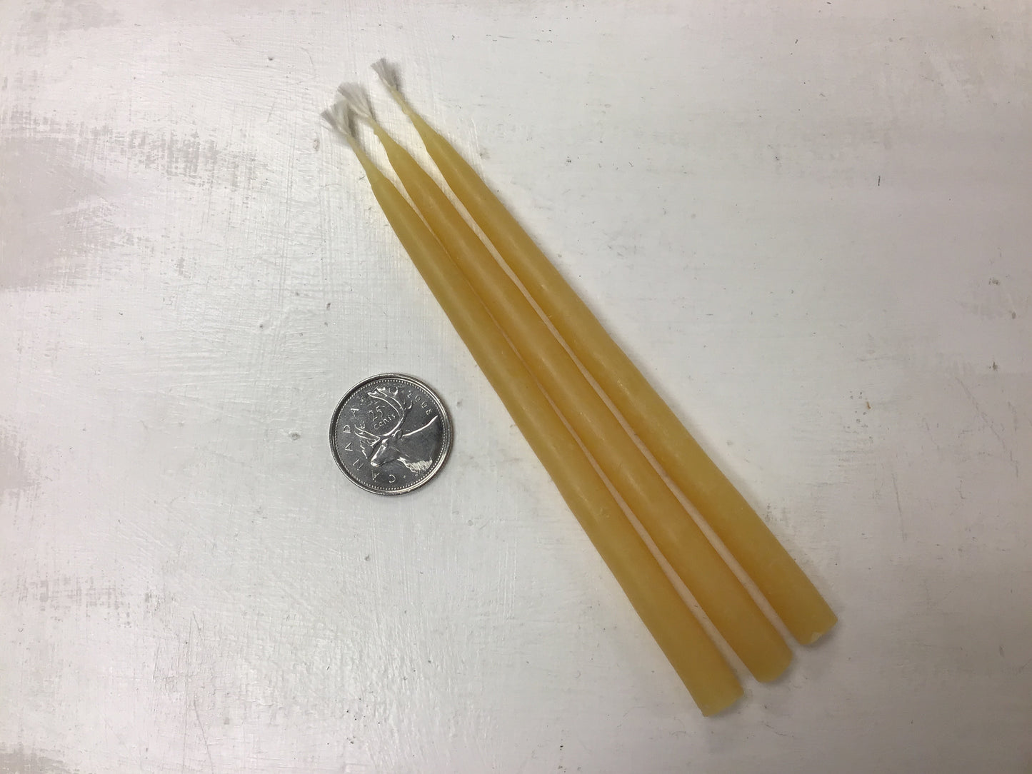 5” thin taper beeswax spell candle
