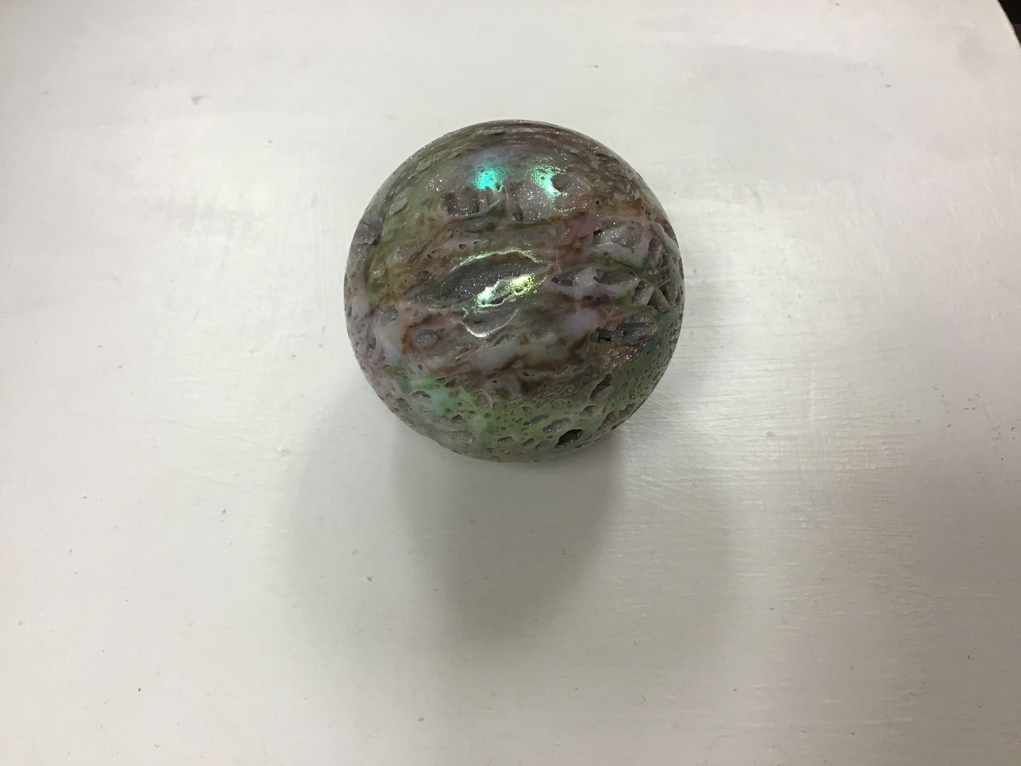 Sphalerite Titanium Aura Sphere 2"