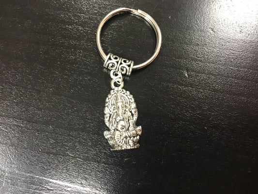 Ganesh key chain silver