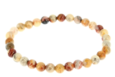 Crazy Lace Agate 4mm Bracelet