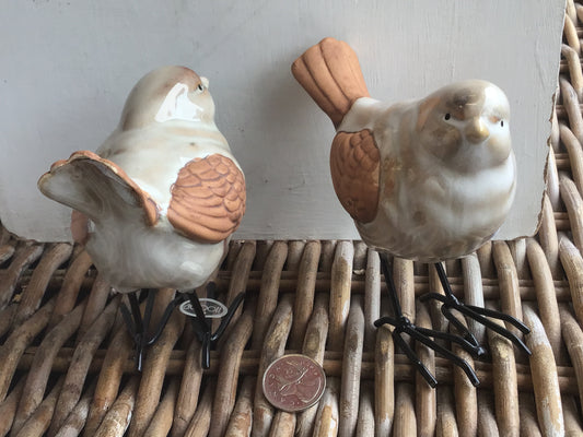 Ceramic Brown Bird Decoration