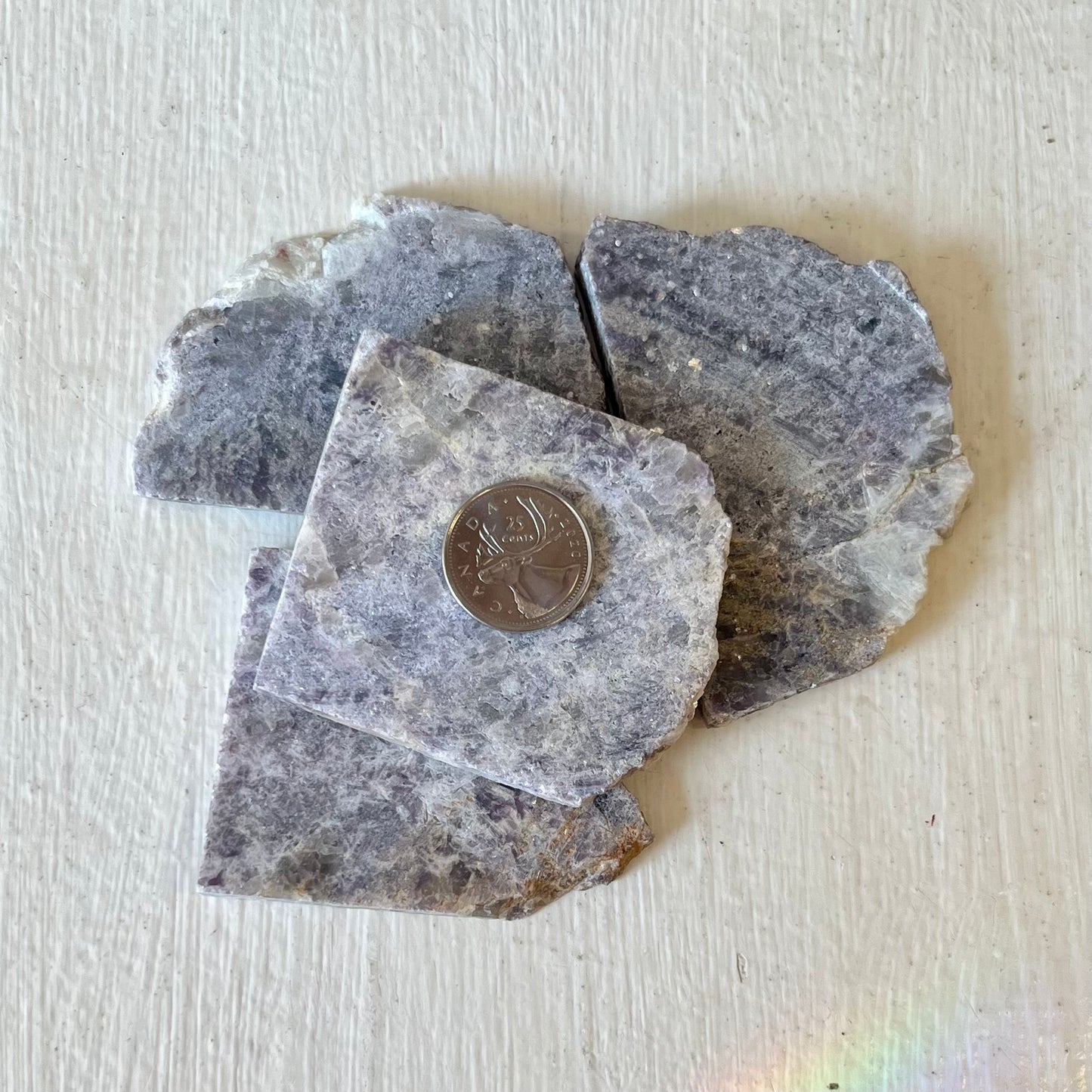 Lepidolite Slabs w/ Smoky Quartz Matrix