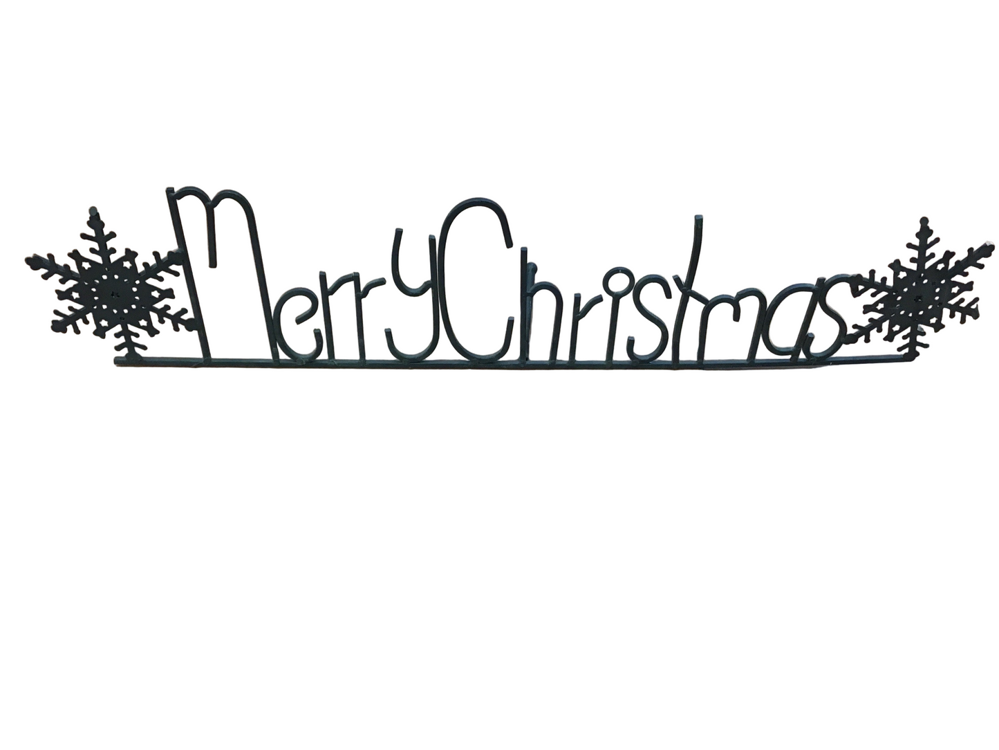 Merry Christmas Cast Iron Sign