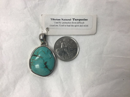 Tibetan turquoise pendant