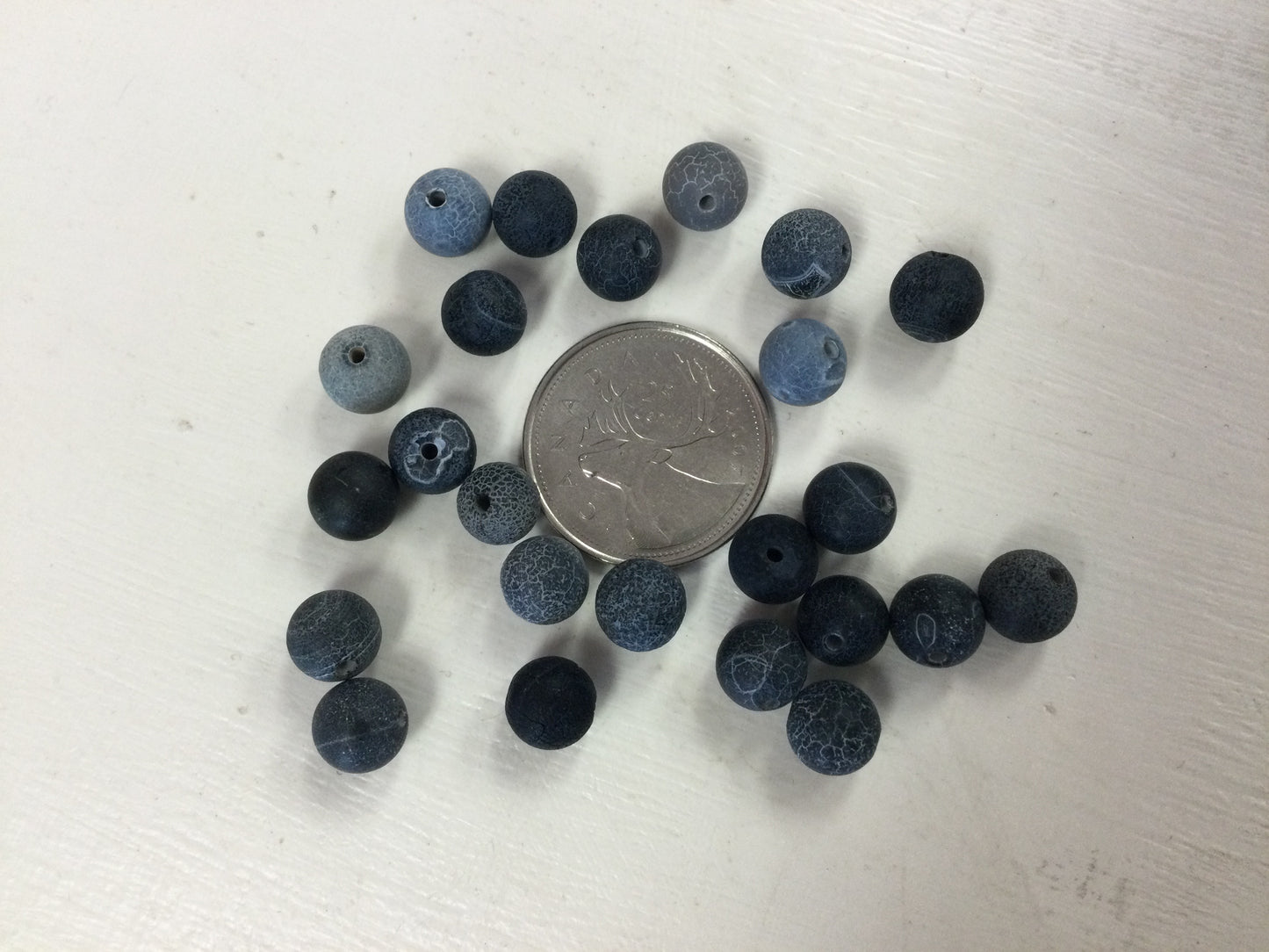 8mm Cracked Agate Bead