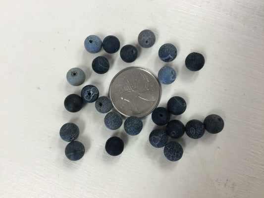 8mm Cracked Agate Bead