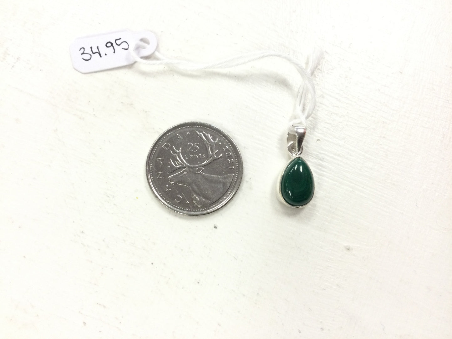 Malachite Teardrop Pendant