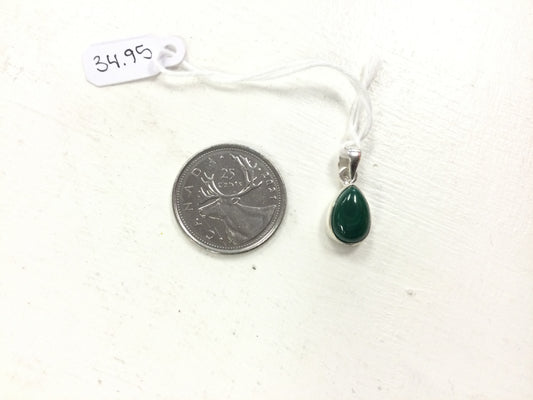 Malachite Teardrop Pendant