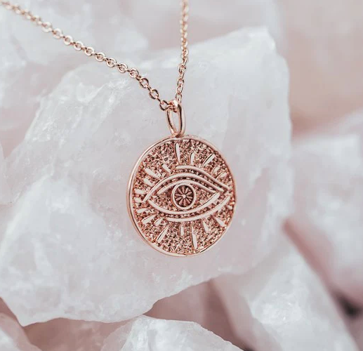 Evil Eye / Irish Necklace Gold Plated