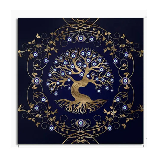 Evil Eye Tree Tarot/Altar Cloth