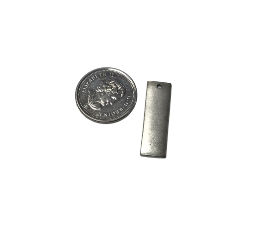 Silver Plated Rectangular Tag