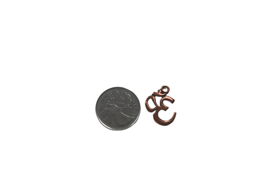 Antique Copper Plated Om Pendant