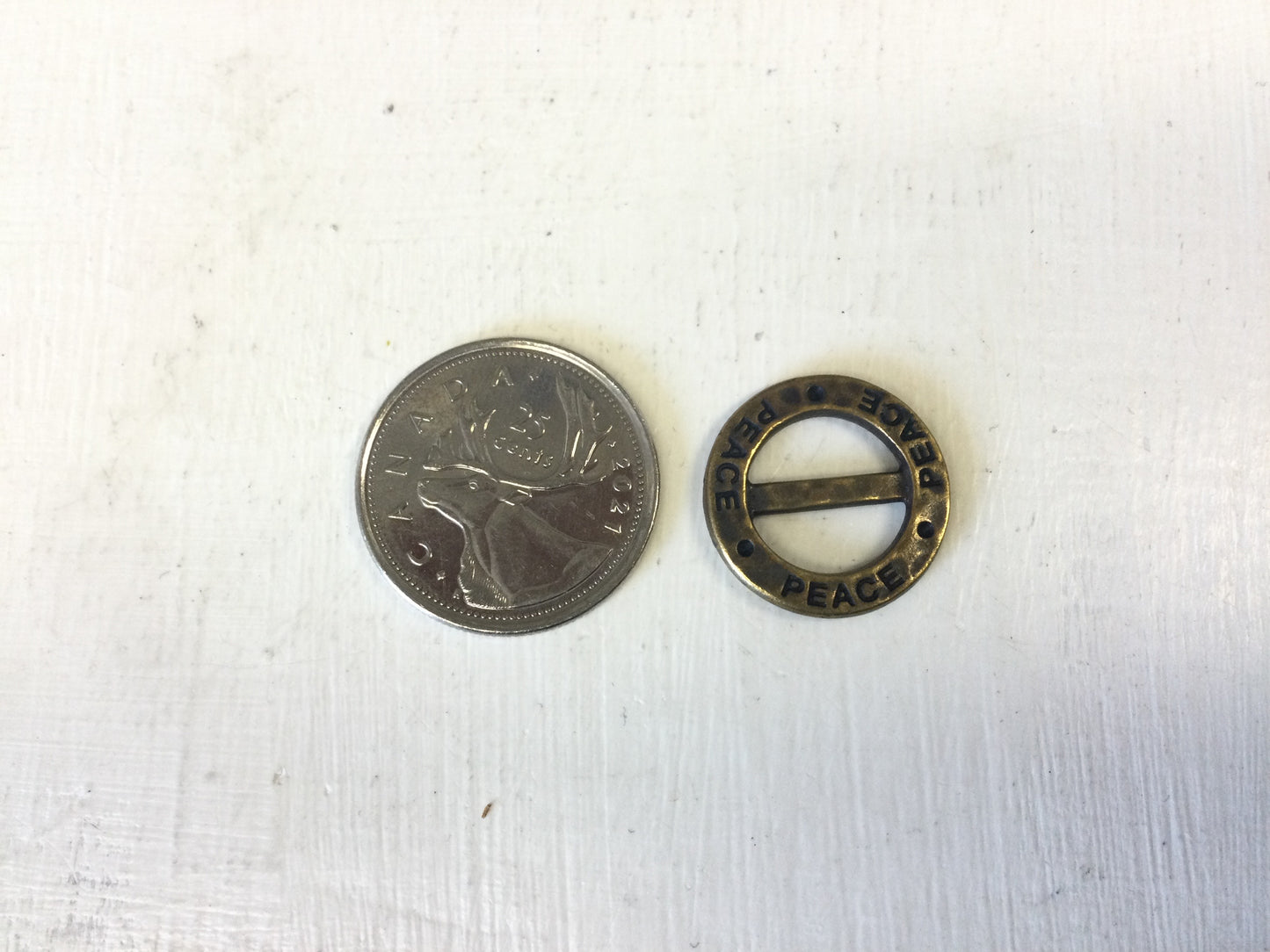 Antique Brass Cord Slide