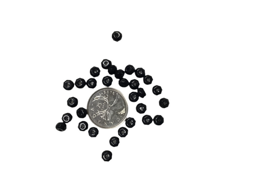 Faceted Jet Bead