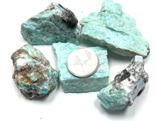 Load image into Gallery viewer, Rough Amazonite w/ Tourmaline &amp; Quartz Inclusions
