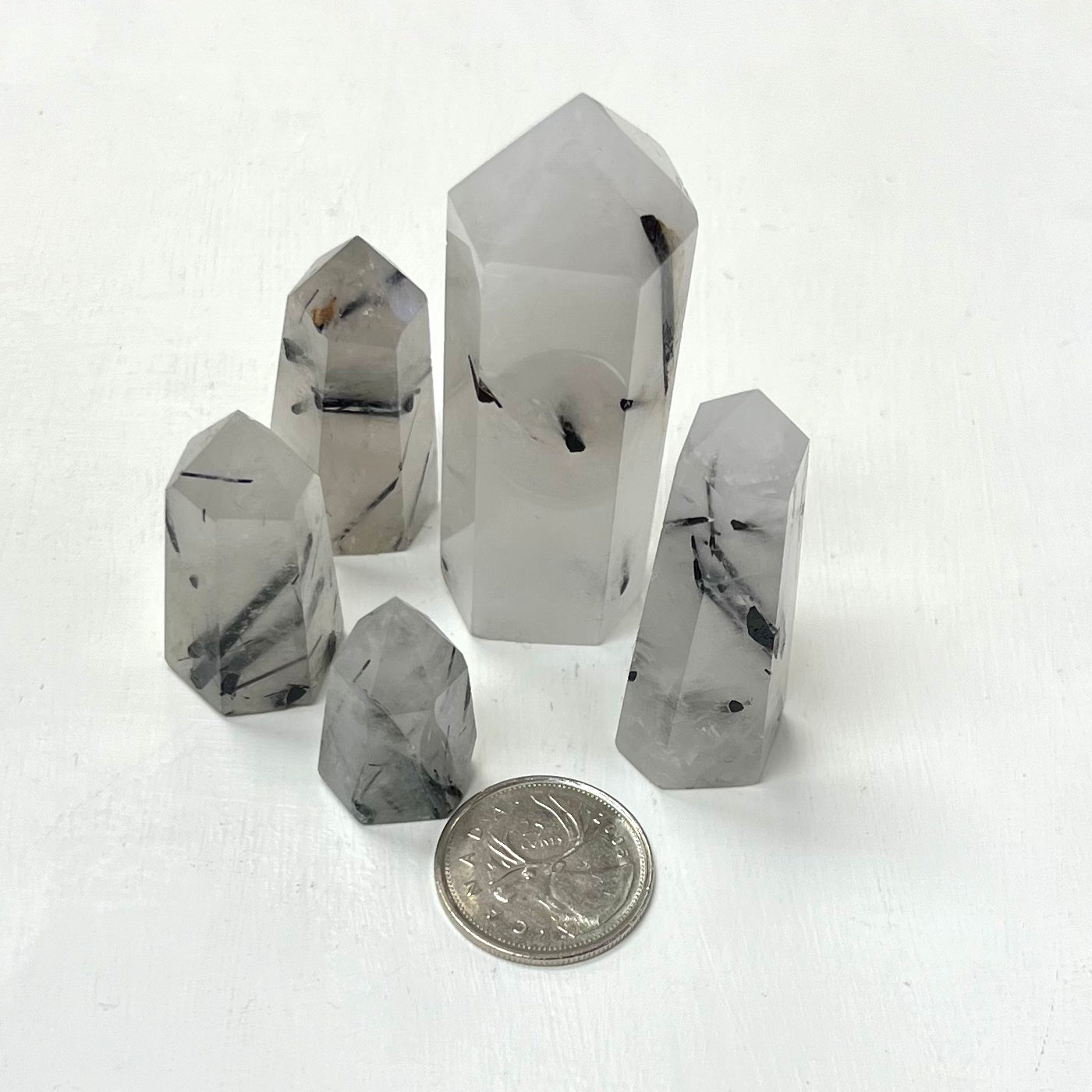 Tourmalinated Quartz Point