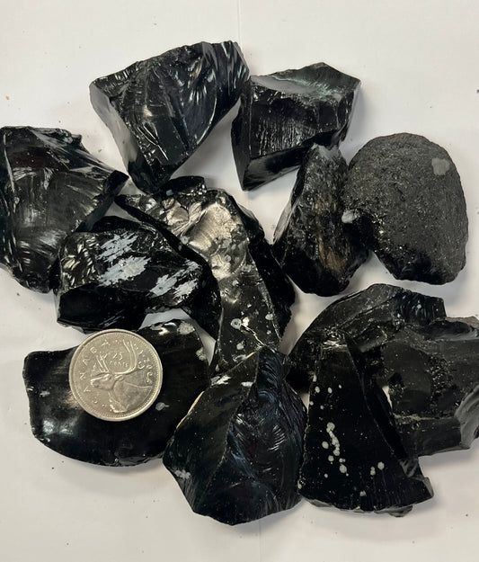 Rough Snowflake Obsidian