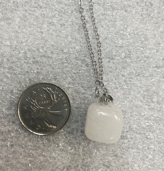 Clear Quartz Cubed Necklace