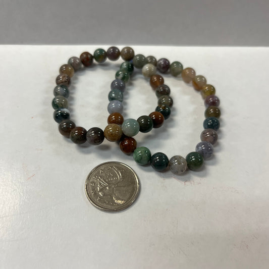 Moss Agate Bracelet 8mm