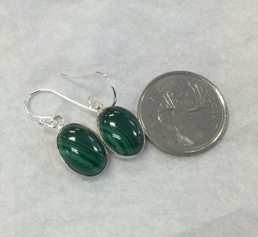 Malachite Dangle Earrings