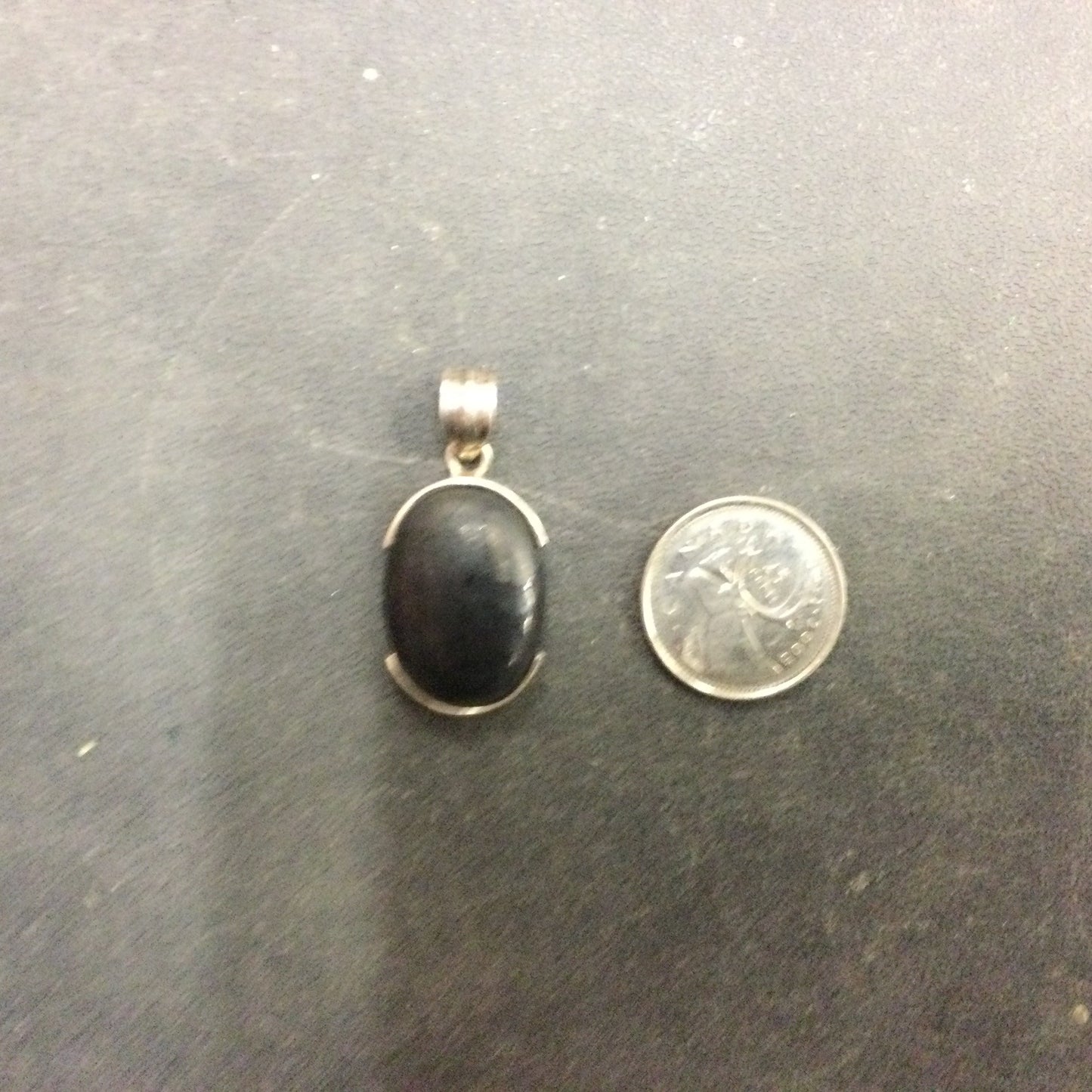 Shungite oval pendant