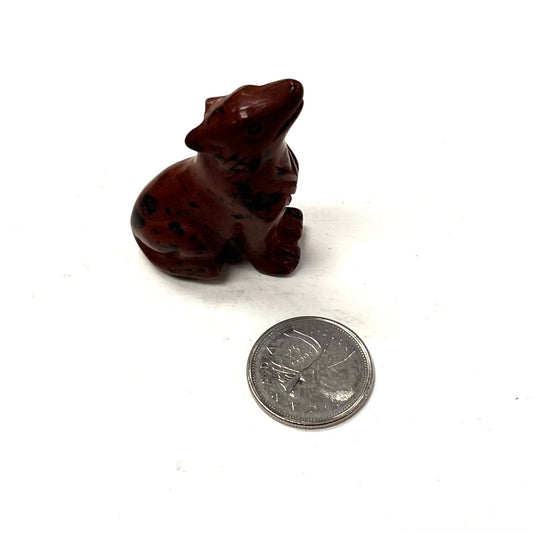 1.5" Carved Wolf (Various Stones)