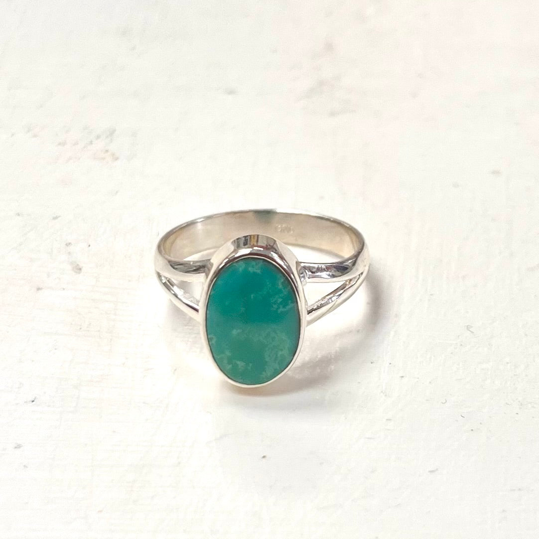 Turquoise (Arizona) Rings in Silver - Various Styles