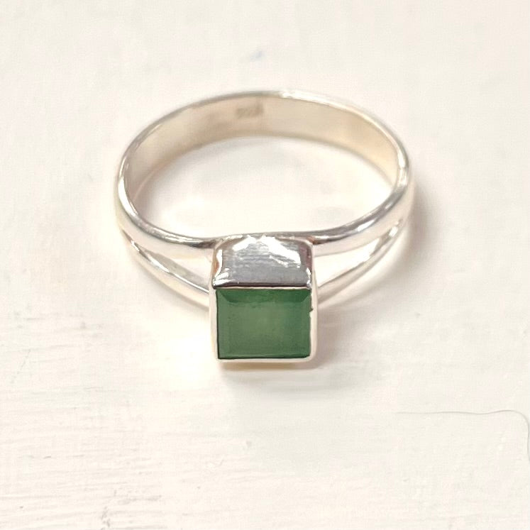 Emerald Rings Set In Silver - Various Styles