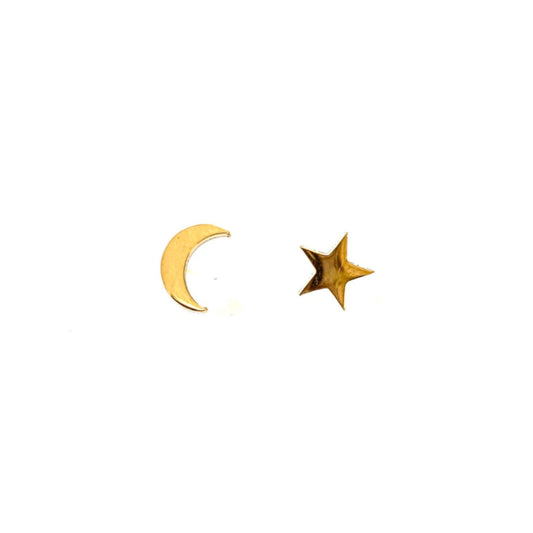 Sun/Moon (Rose Gold) Studs