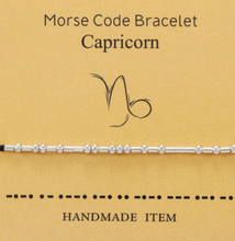 Load image into Gallery viewer, Morse Code Bracelet - Zodiac
