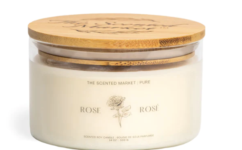 Pure Rose Soy Wax Candle 14 oz