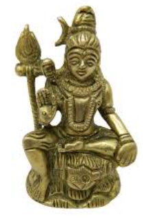 3" Sitting Shiva Brass