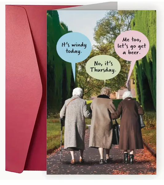 It’s Windy Today Greeting Card