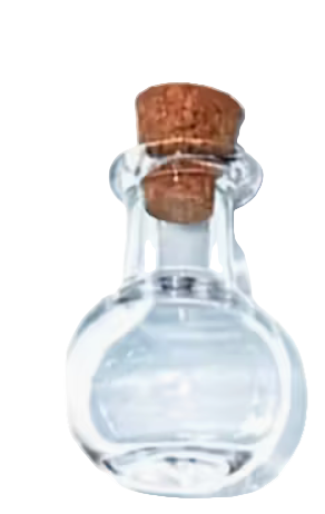 Tiny Glass Bottle With Cork
