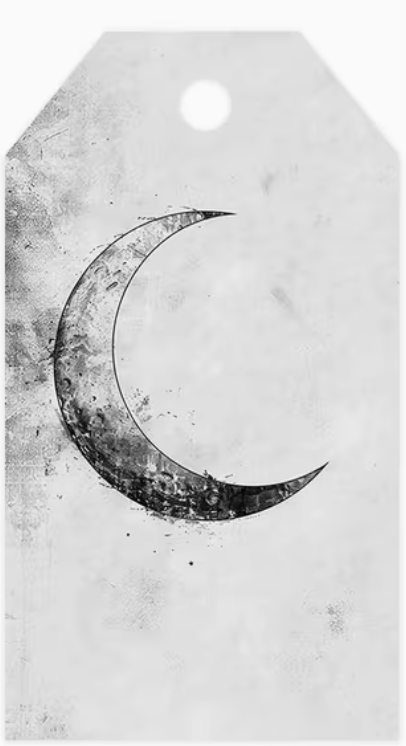 Crescent Moon Gift Tag
