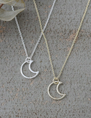 Silhouette Moon Necklace