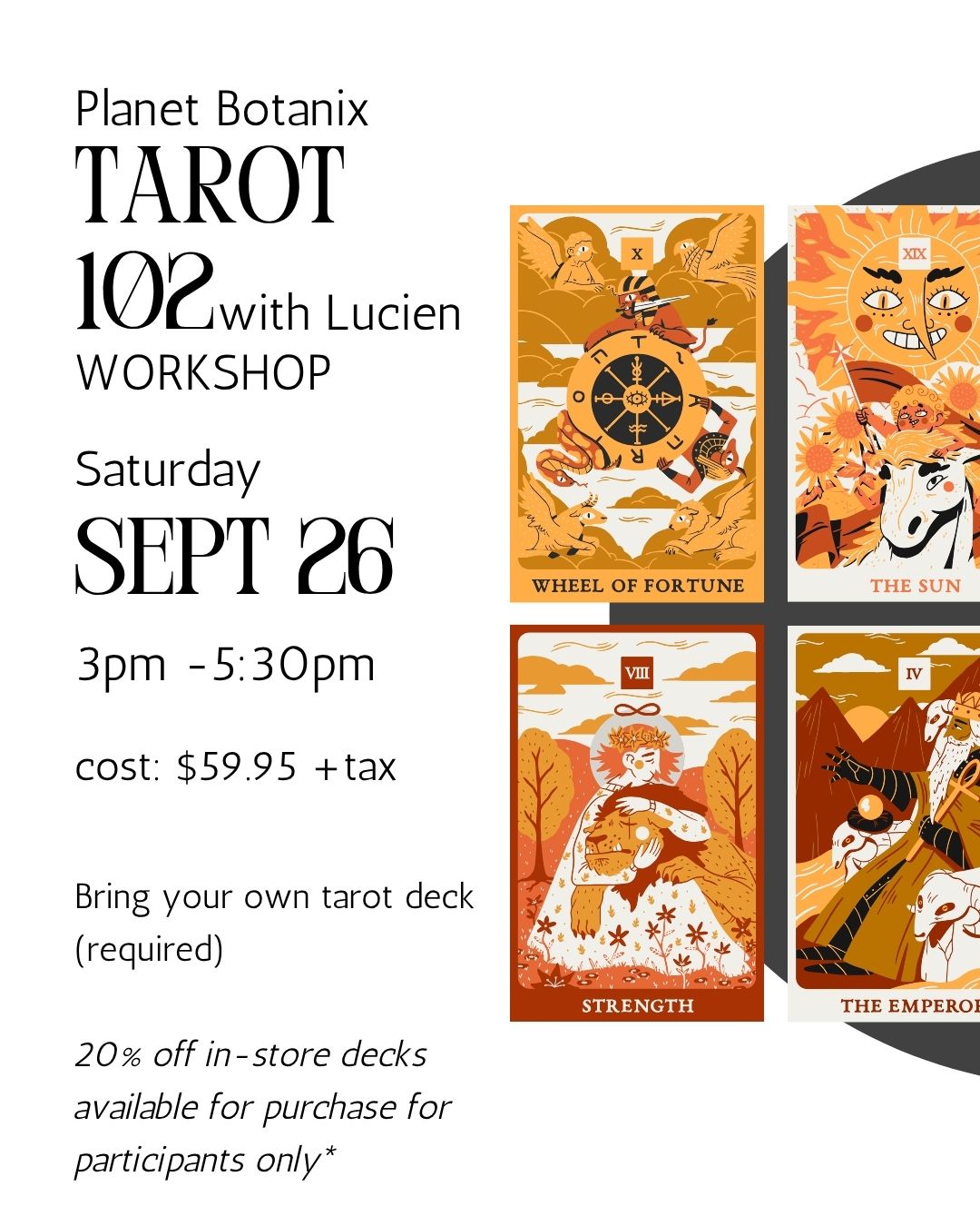 Tarot 102 Workshop w/ Lucien