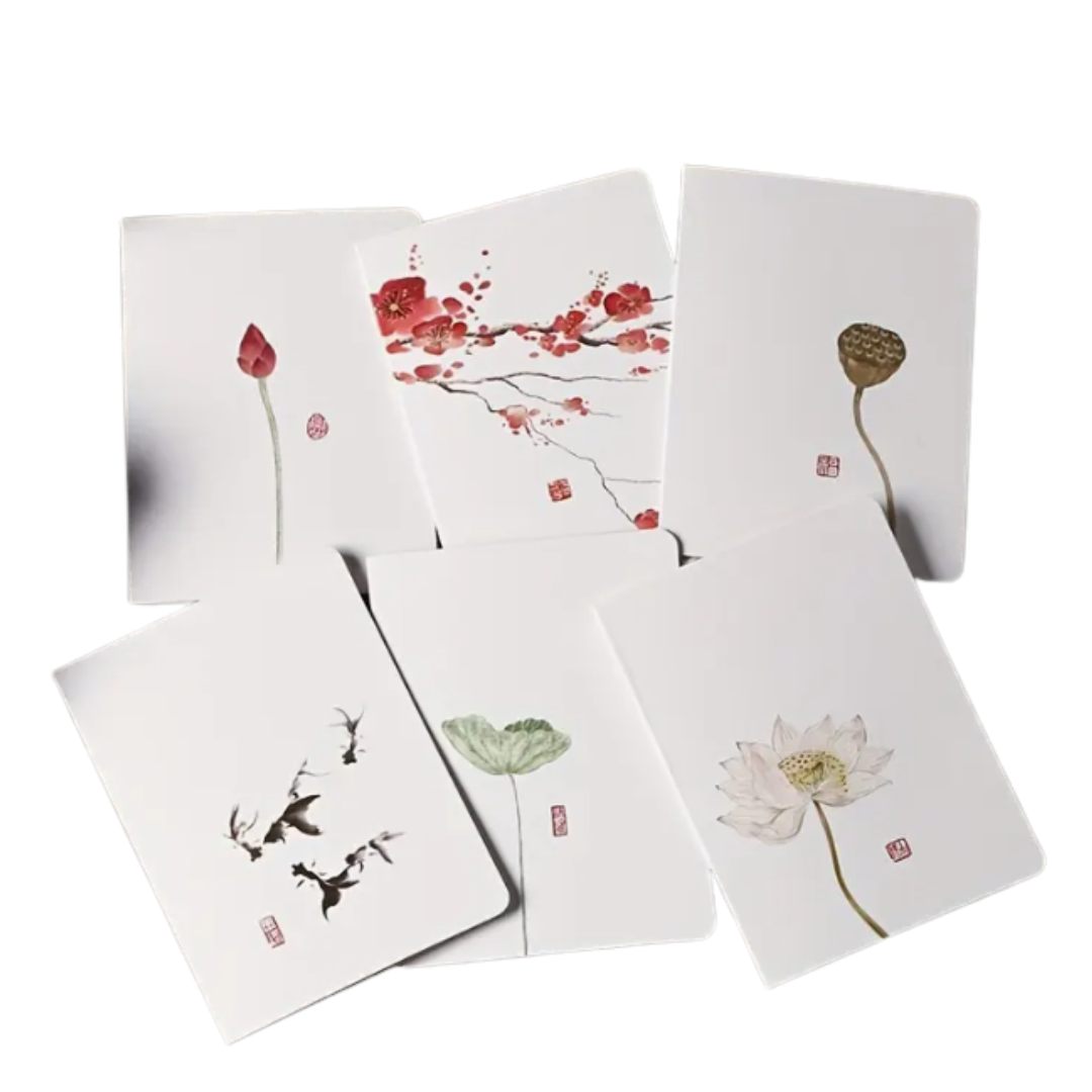 Oriental Themed Greeting Card/Envelope