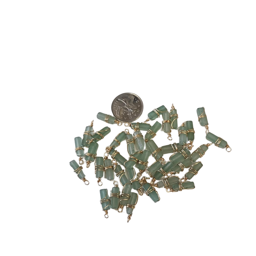 Green Aventurine Wrapped Pendant