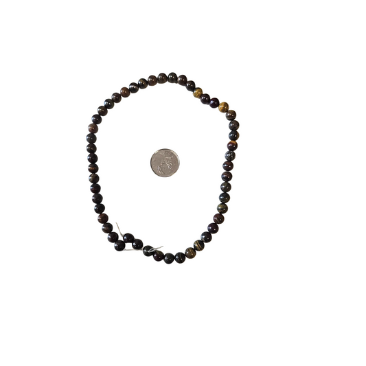 8 mm Tiger Iron Strand 16 Inch