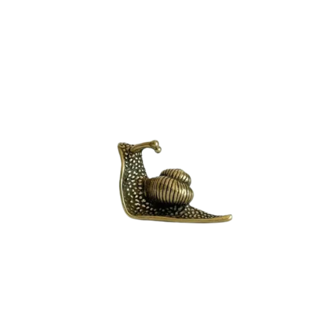 Small Brass Snail Figurine