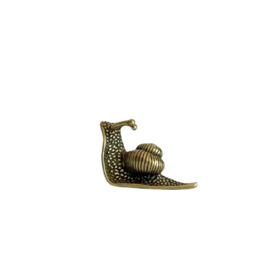 Small Brass Snail Figurine