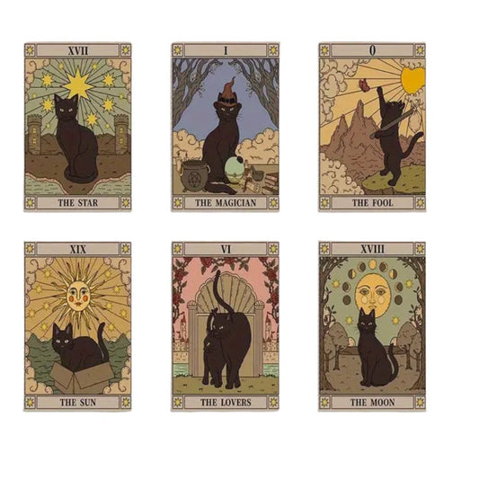 Black Cat Tarot Mini Notebook