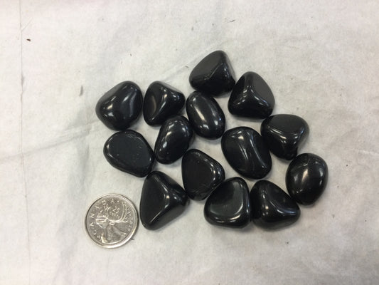 High Grade Tumbled Shungite, Small