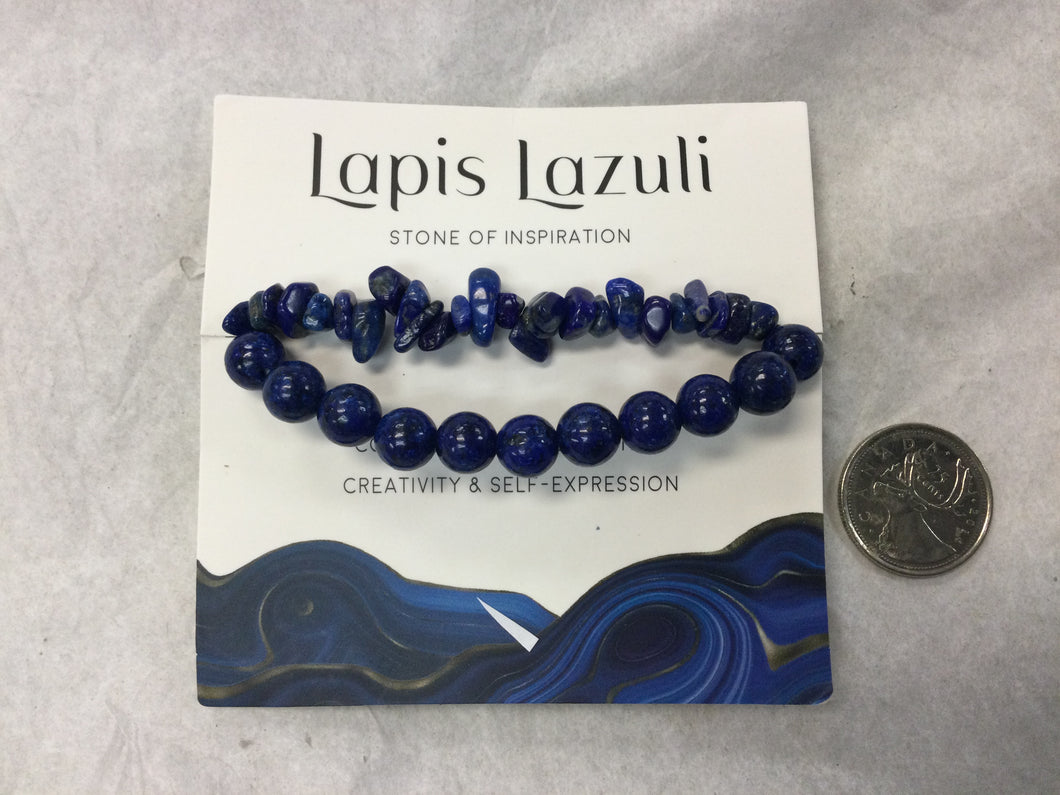 Lapis Lazuli Double Bracelet Set