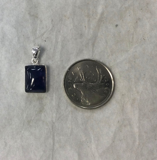 Sapphire Rectangle Pendant