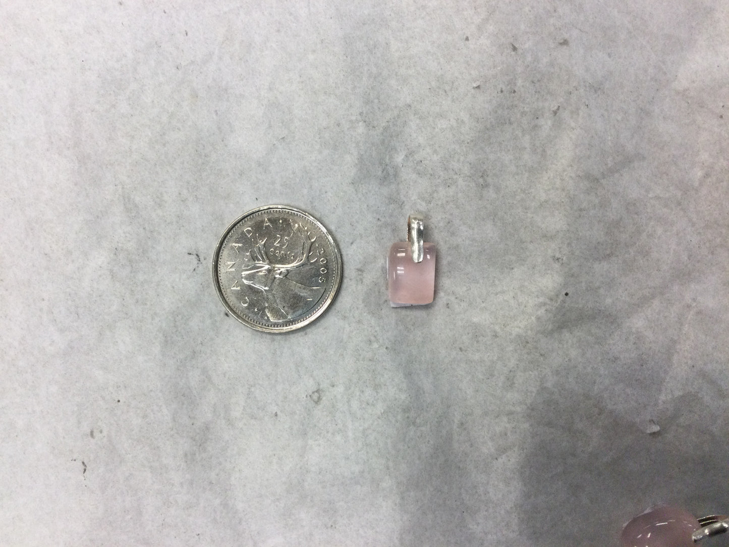 Rectangle Rose Quartz pendant