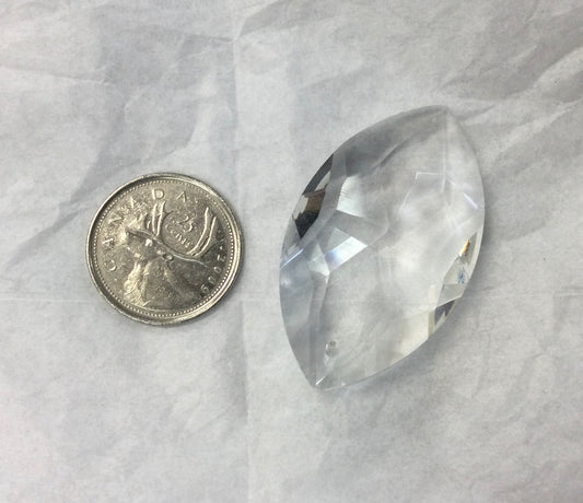 Hanging Clear Double Pointed Crystal Disk