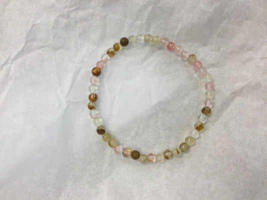 Cherry Quartz Bracelet 4mm