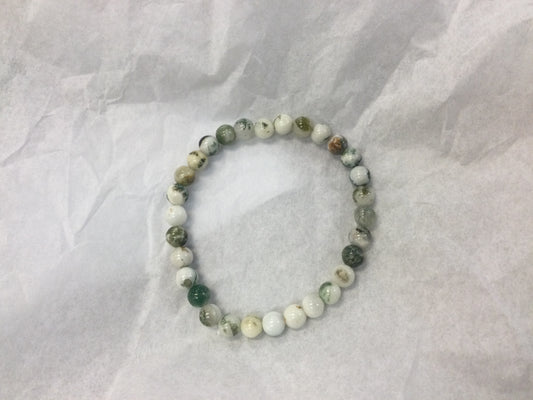 Tree Agate Bracelet 6mm